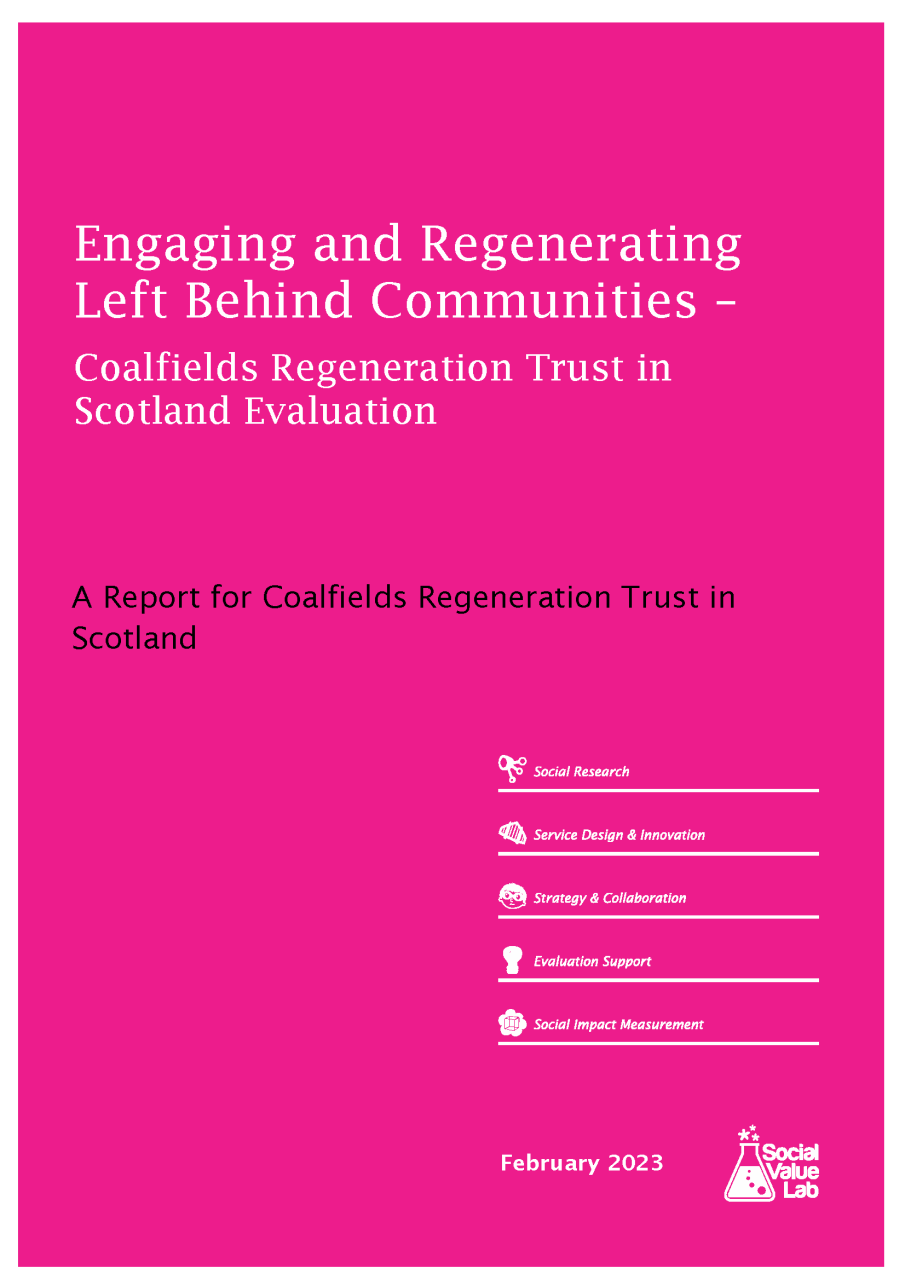 Cover of the Engaging and Regeneration Left Behind Communities - Coalfields Regeneration Trust in Scotland Evaluation
